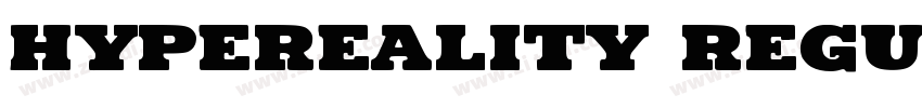 Hypereality Regular字体转换